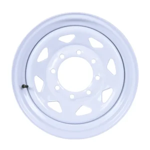 Rin Remolque 16" Deportivo 8 Birlos En 6.5" Blanco 3,750 Lbs