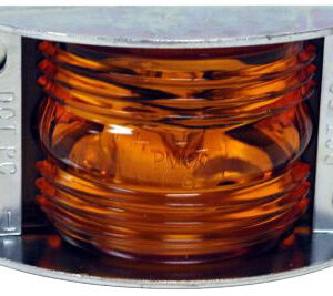 Luz ámbar lateral con base metálica