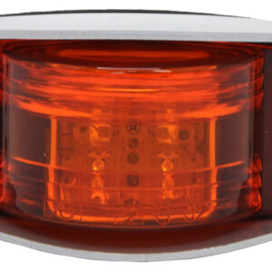 Luz LED roja lateral con base metálica