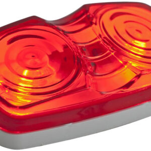 Luz ámbar rectangular doble óptico