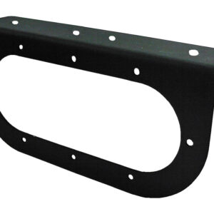 Soporte de lámina negra para luz oval de 6"