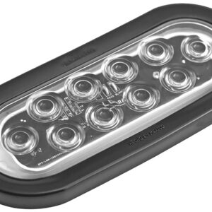 Luz blanca 6" con 10 LED´s forma oval sellada