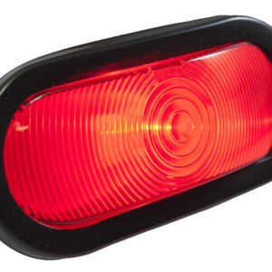 Luz roja 6" forma oval sellada
