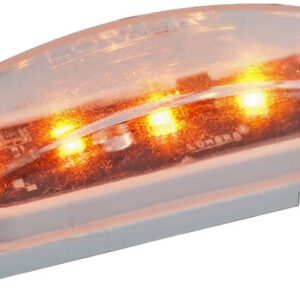 Luz curvita ámbar de 5 LED's mica transparente