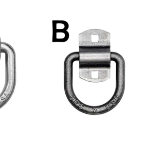 Anillo en forma "D" 1/2" con soporte